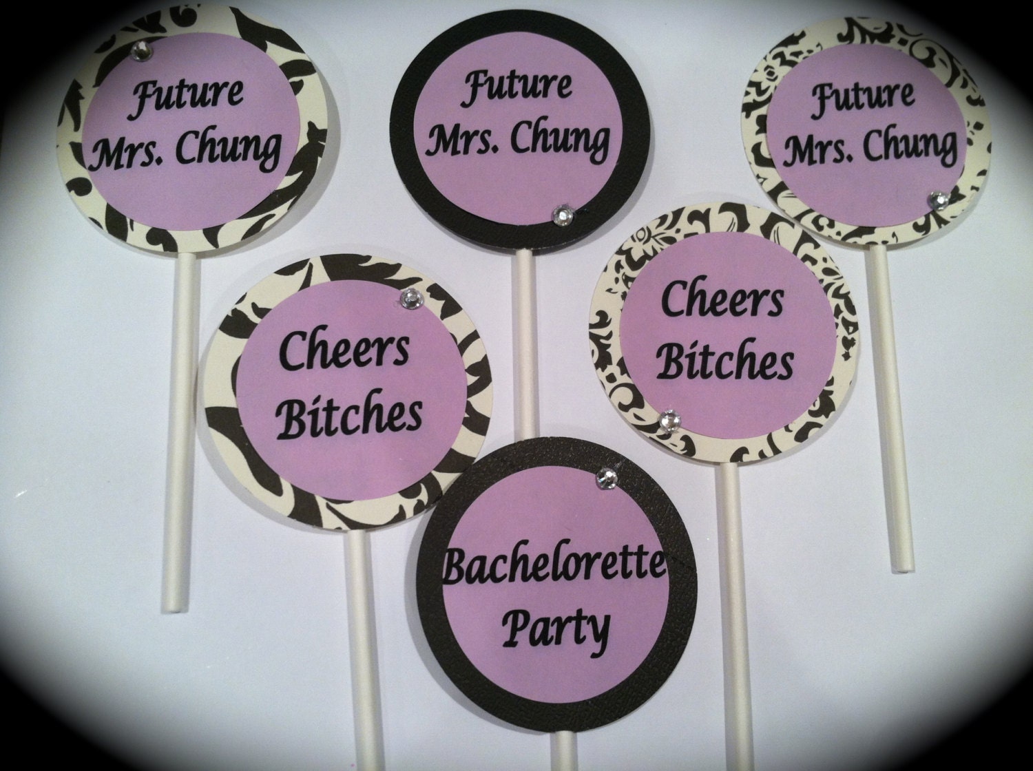 Bachelorette cupcake toppers Cheers Bitches Bachelorette Party Etsy