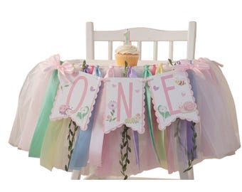 Garden Party ONE High Chair Banner