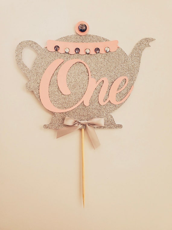 Teapot Cake Topper. Tea Party Cake Decor. Teapot Party Theme. Etsy