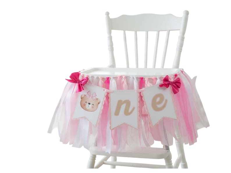 Baby Bear High Chair Banner: First Birthday Party Decor image 2