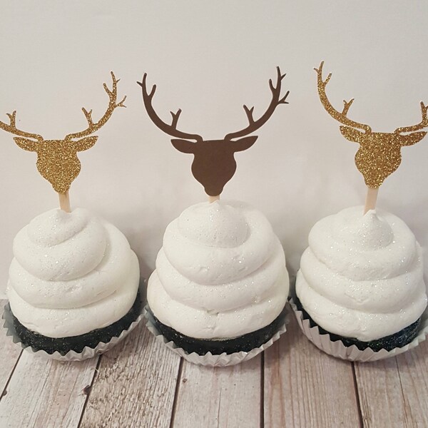 Deer Cupcake Topper - Etsy