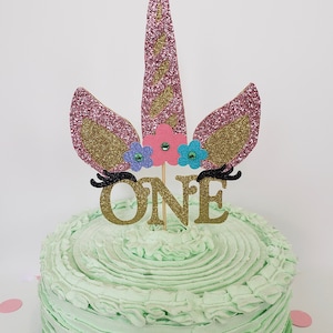 Unicorn Cake Topper. Unicorn Horn Cake Decoration. Unicorn birthday. Glitter Unicorn. image 7