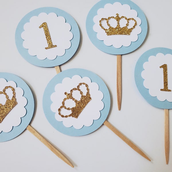 Prince Cupcake Toppers Etsy