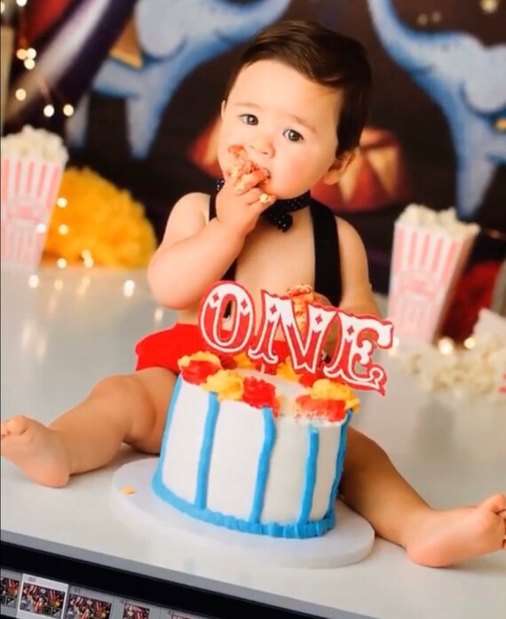 One Carnival Cake Topper Circus Cake Topper First Birthday Etsy