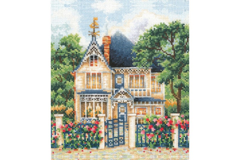 Country House Counted Cross Stitch Kit Sweet Home - Etsy