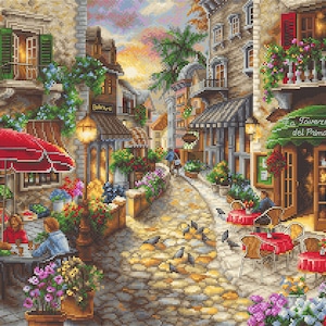 Early Evening in Avola,  Counted Cross Stitch Kit,  Letistitch