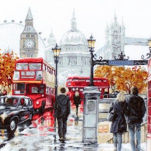 London Counted Cross Stitch Kit,  Luca-S