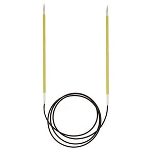 Aiguilles à tricoter circulaires fixes KnitPro Zing 120 cm (47 pouces) de longueur