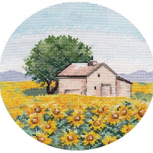 Miniature, Sunflowers -  Counted Cross Stitch Kit