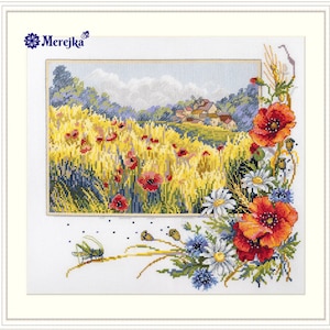 Summer Field Counted Cross Stitch Kit,  Merejka