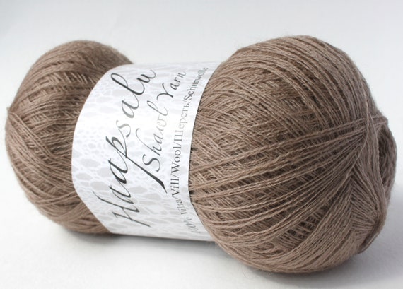 100% Wool Beige Yarn Haapsalu Shawl Yarn