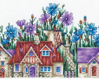 Country of Cornflowers  Counted Cross Stitch Kit