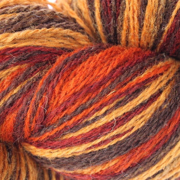 KAUNI Estonian Artistic Gradient Yarn Rusty 8/2, Art Wool  Yarn for Knitting, Crochet