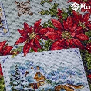 Merejka La Couronne De Winter Kreuzstich-Set – Komplettset Mit Stoff, Garn & Anleitung
