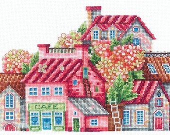 Country of Hydrangea Counted Cross Stitch Kit