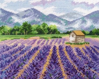 Provence  Counted Cross Stitch Kit Oven 1156 Lavender field
