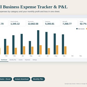Handmade Business Spreadsheet Bundle, Inventory Tracker, Craft Fair Tracker, Expense Tracker and P&L, Order Tracker, Google Sheets Excel image 4
