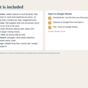 Leather Pricing Calculator Spreadsheet, Leathercraft Cost per Square Foot, Wallet and Belt Pricing, Wholesale Check, Google Sheets Excel image 5