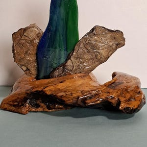 Rock, Glass and Earth Sculpture