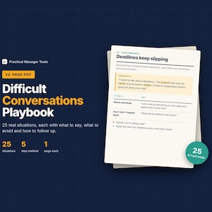 Difficult Conversations Playbook