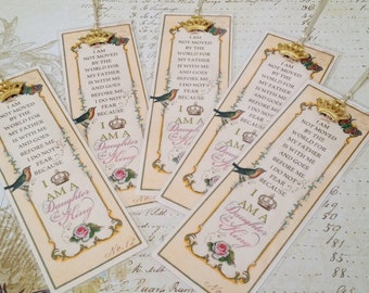 Daughter of the King Bookmark Princess Party Favor