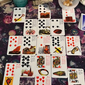 17 KAART Verdere Toekomst LENORMAND LEZEN Krachtig Nauwkeurig Helderziende Bonny Mae Huwelijk Zwangerschap Geld Carrière Liefde Lange voorspellingen echt