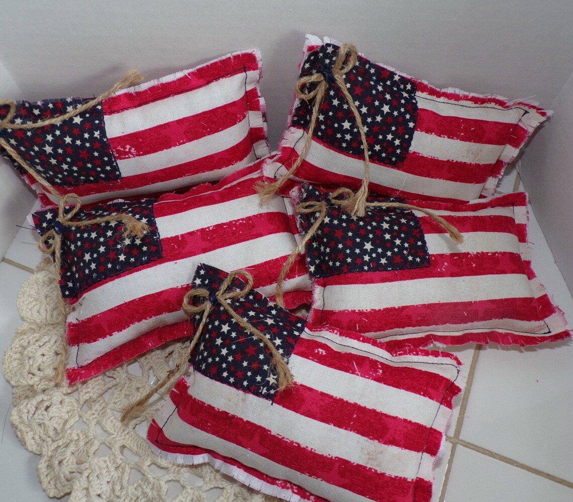 American Flag Pillows Patriotic Decor 4th of July Labor Etsy