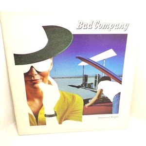 Bad Company Album,  Vintage 1979 Desolation Angels, Vinyl LP Record Swan Song SS 8506, 1970&#39;s Music Oldie