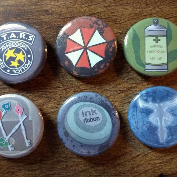 Resident Evil 1.25" Buttons