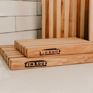 Canopy Grove - Sharp Chef Cutting Board, Christmas Gift, Cheese Board, Wedding Gift, Charcuterie Board, Flat Grain, Wood
