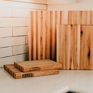 Canopy Grove - Gourmet Cutting Board, Christmas Gift, Cheese Board, Wedding Gift, Charcuterie Board, Edge Grain, Wood