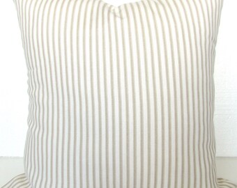 ticking pillow cover etsy