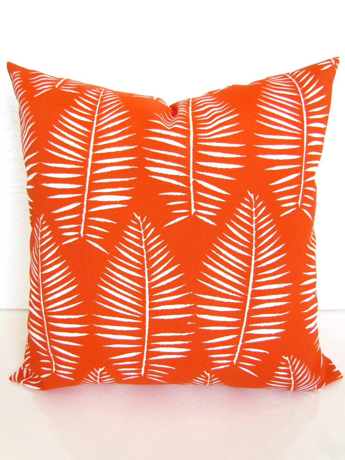 SALE Outdoor Pillows Orange Pillows Orange Outdoor Throw Etsy