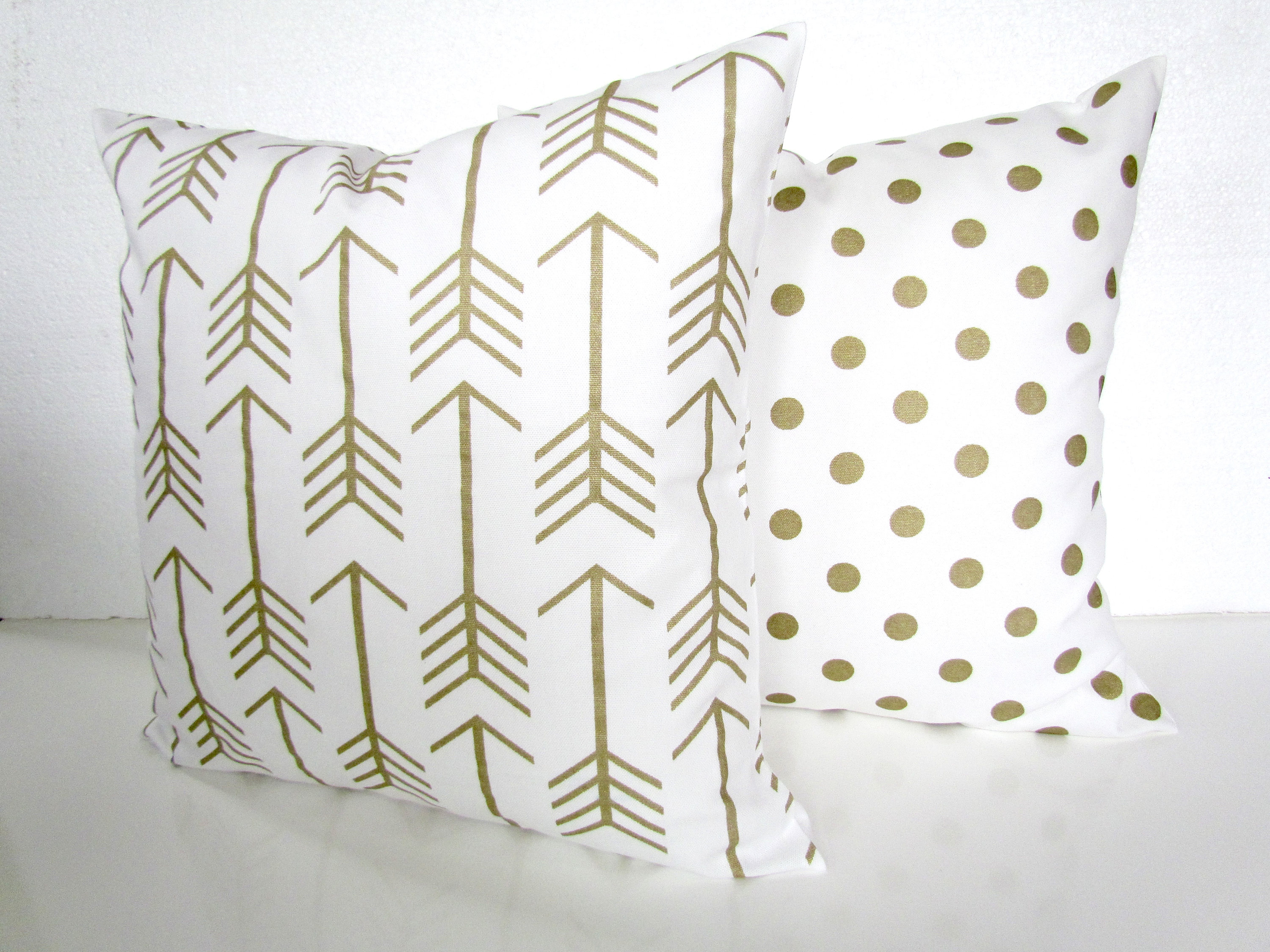 GOLD PILLOWS Gold Metallic Throw Pillows Gold Pillow Cover Etsy