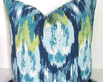 PILLOWS Blue Pillow Covers Turquoise Throw Pillows 16 18x18 20 Green Navy Blue Throw Pillow Covers Modern Home and Living Geometric