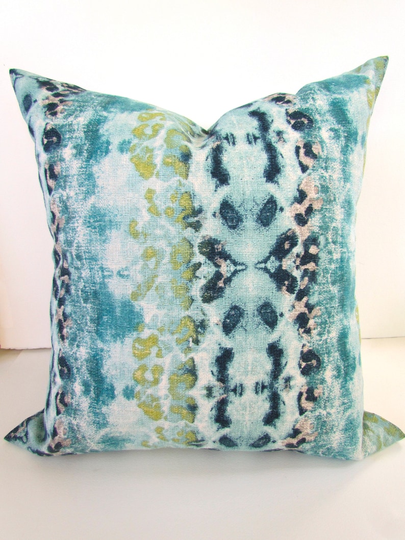 BLUE Pillows Turquoise Decorative Pillow Covers TEAL Navy Blue Etsy