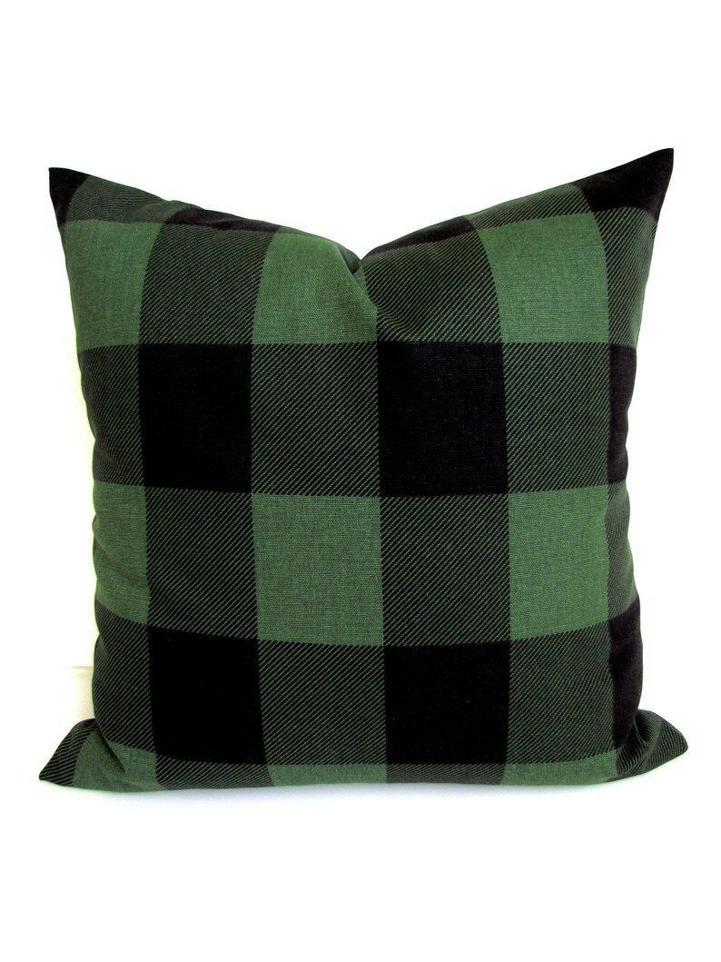 BUFFALO CHECK PILLOW Covers Orange Buffalo Check Throw Pillows Etsy