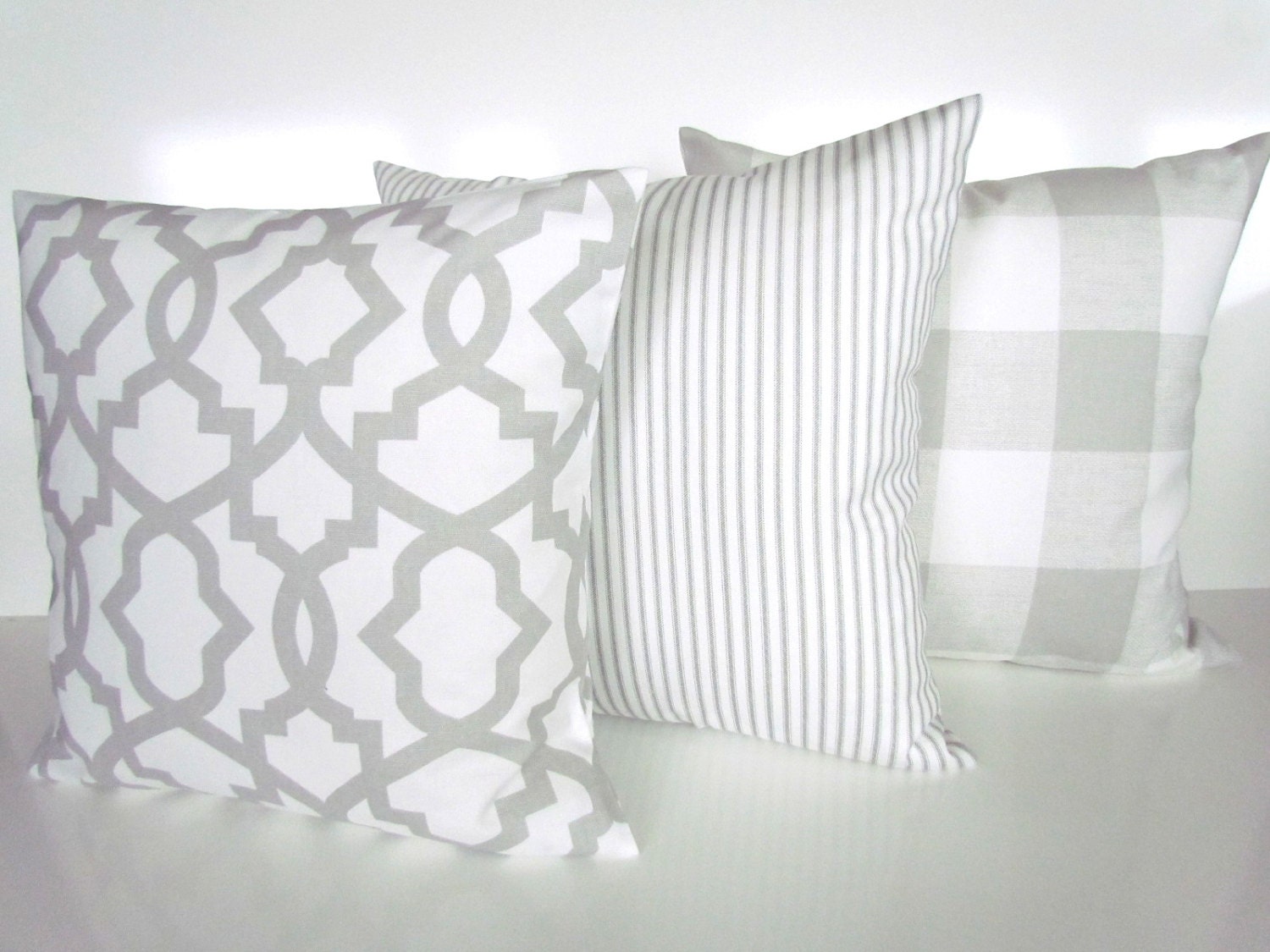 GRAY PILLOWS GREY Pillow Covers French Gray Pillow Covers Gray Etsy
