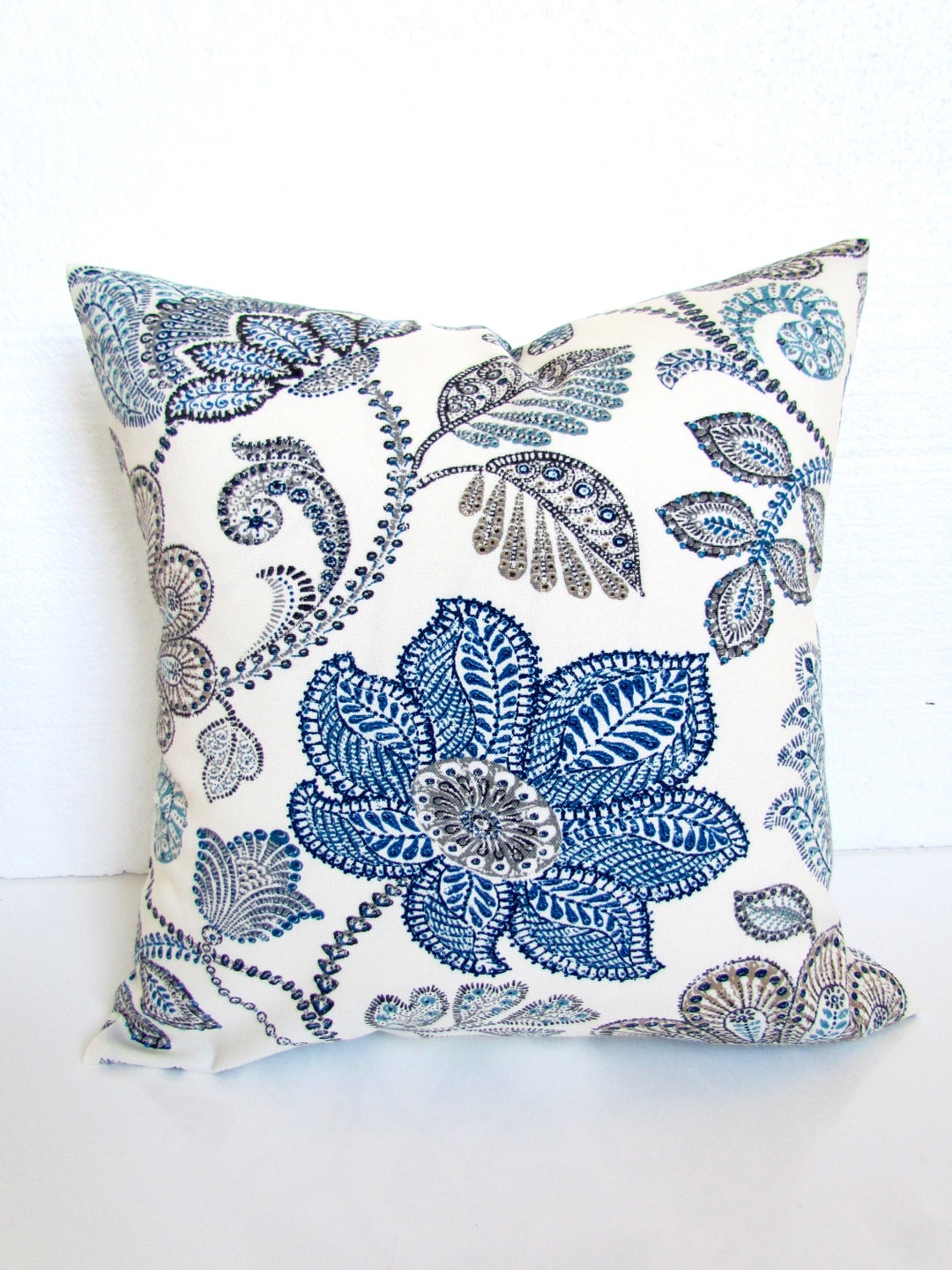 BLUE OUTDOOR PILLOWS Turquoise Outdoor Throw Pillow Covers Navy Blue