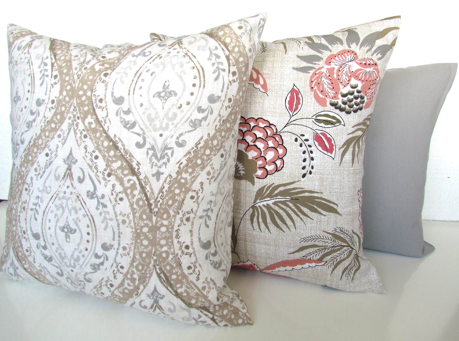 TAN PILLOWS Tan Pillow Covers Gray & Tan Pillow Covers Tan Etsy