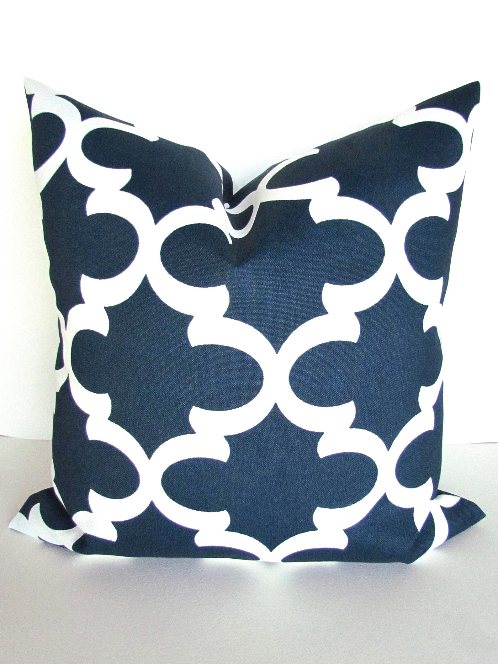 OUTDOOR PILLOWS Navy Blue Throw Pillow Covers Blue Decorative | Etsy