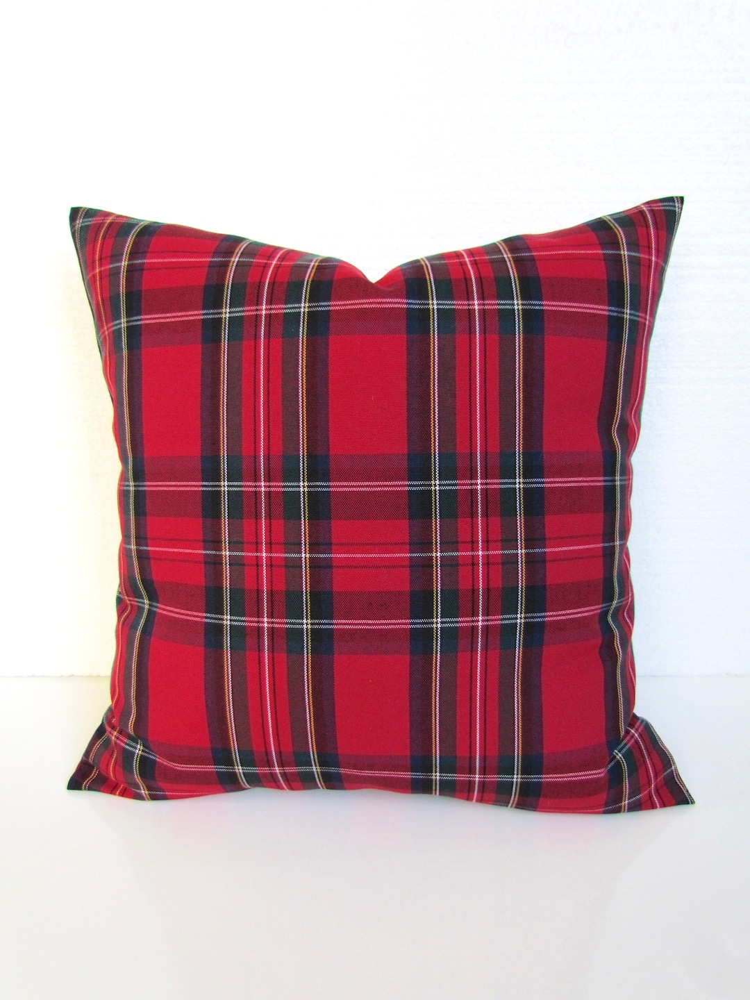 Red Plaid PILLOWS RED Plaid Pillows Red Buffalo Check Pillows Etsy