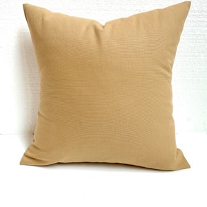 CAMEL Pillow Tan Fodere per cuscini Fodere per cuscini Solid Tan 16 18 20x20 Tutte le dimensioni Cuscini dorati Cuscini marrone chiaro di grano d'orzo