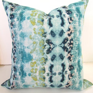 TURQUOISE Pillows Teal Pillows Blue Throw Pillow Covers Turquoise Navy Blue Pillow Covers All Sizes Lime Green 18x18 20x20 Home Decor image 6