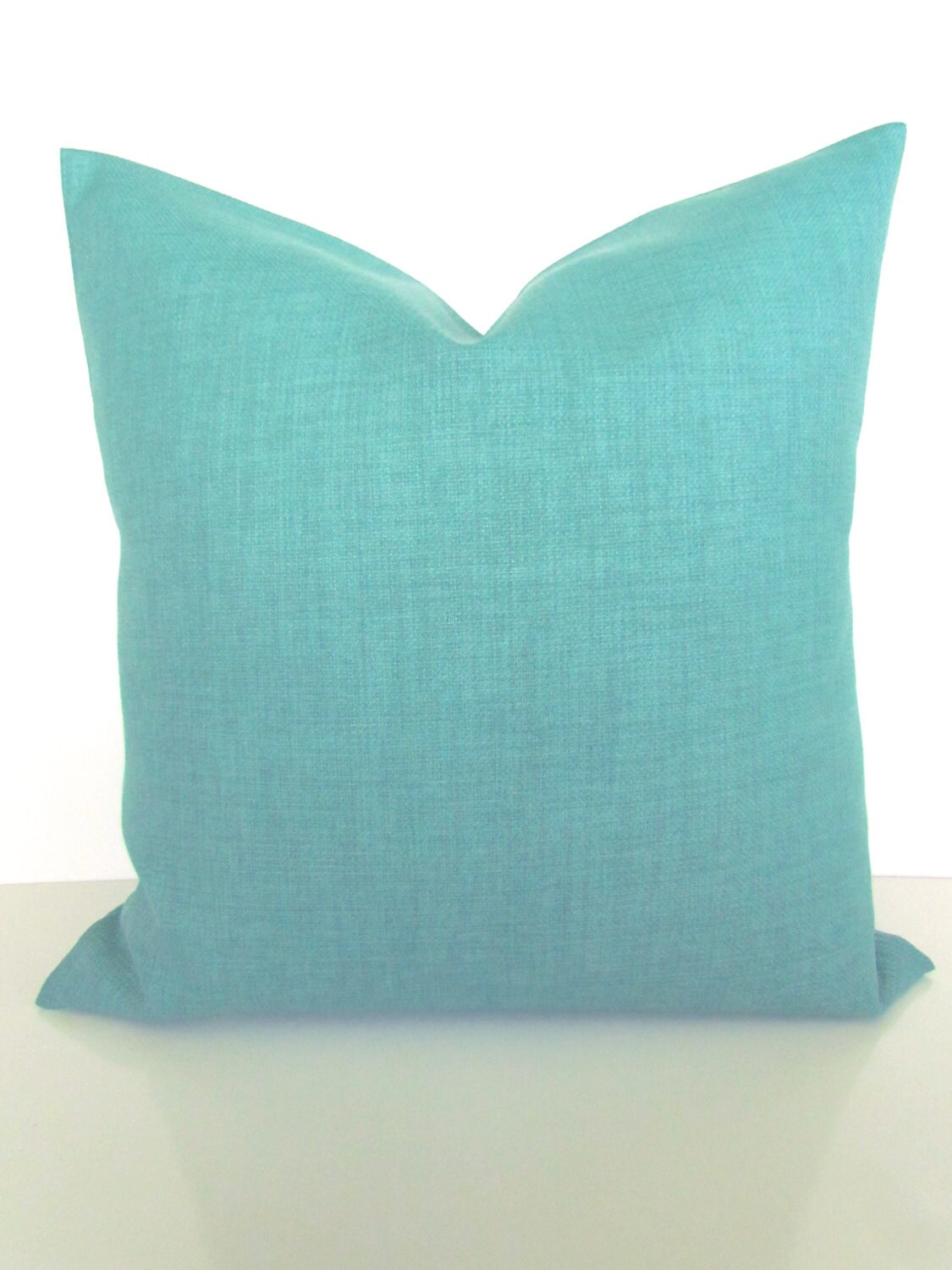 TURQUOISE Pillows Solid TURQUOISE Mint OUTDOOR Throw Pillow Etsy