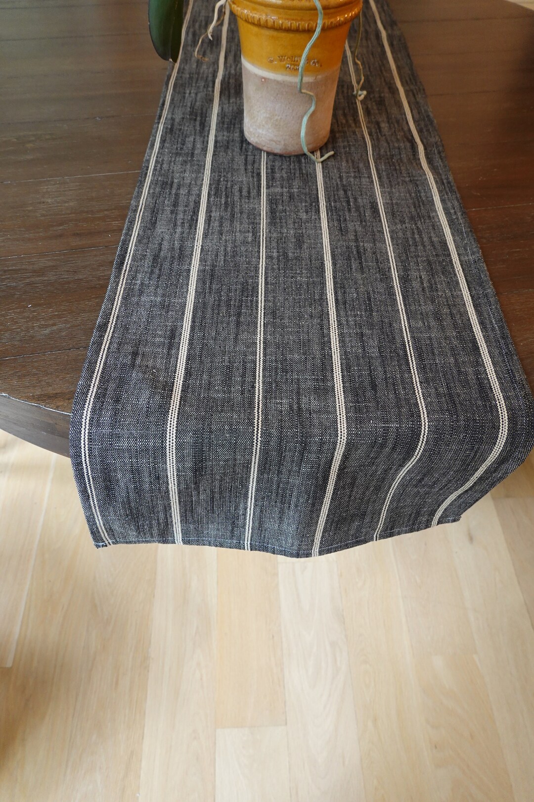 CHARCOAL TABLE Runners Charcoal Table Runners Gray Farm House Etsy