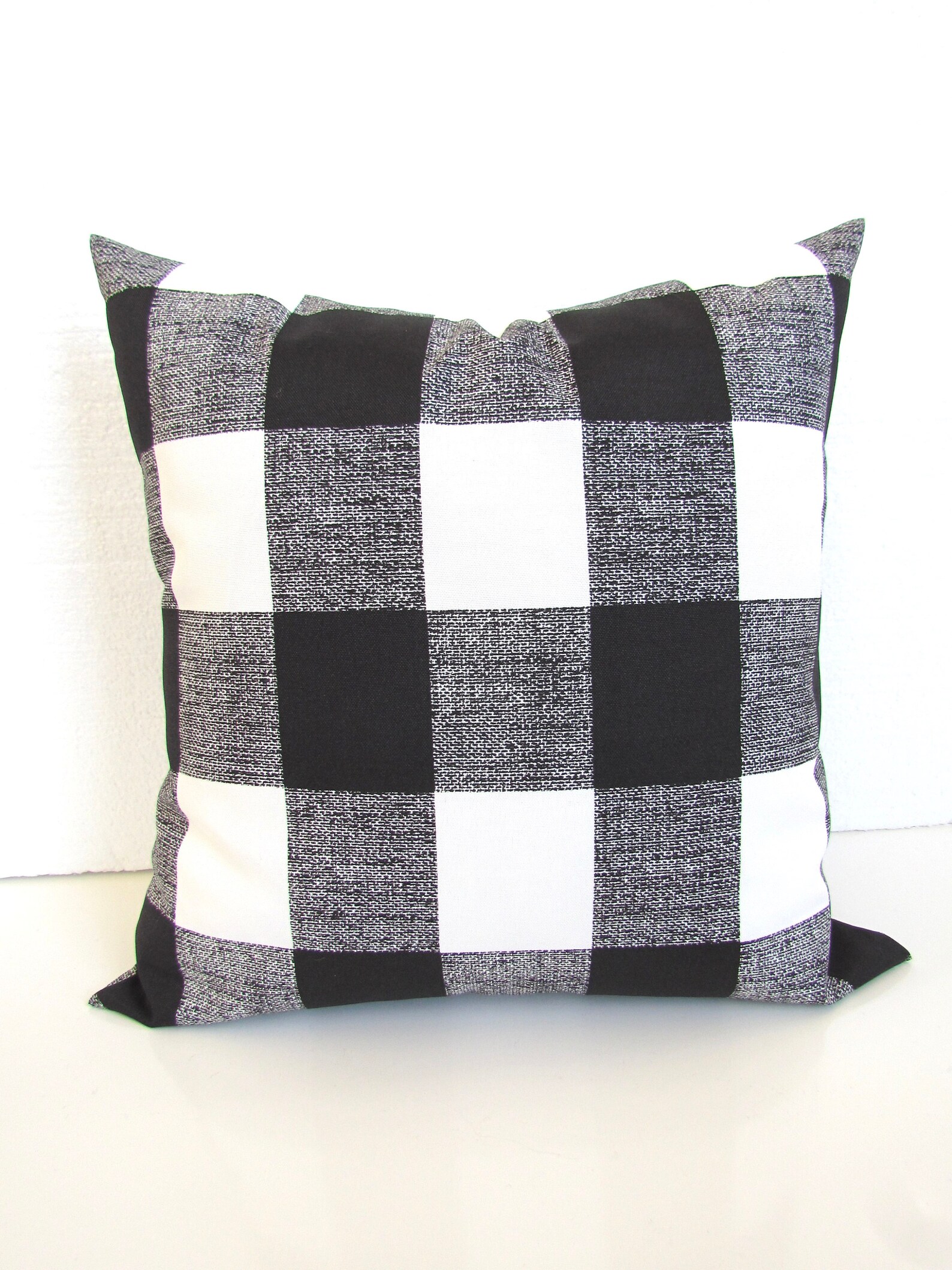 BLACK Buffalo Check OUTDOOR PILLOWS Black Buffalo Check Etsy Ireland