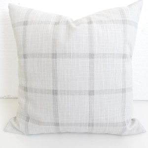 Gray Buffalo Check PILLOW Covers Grey Throw Pillows Plaid Charcoal French Gray