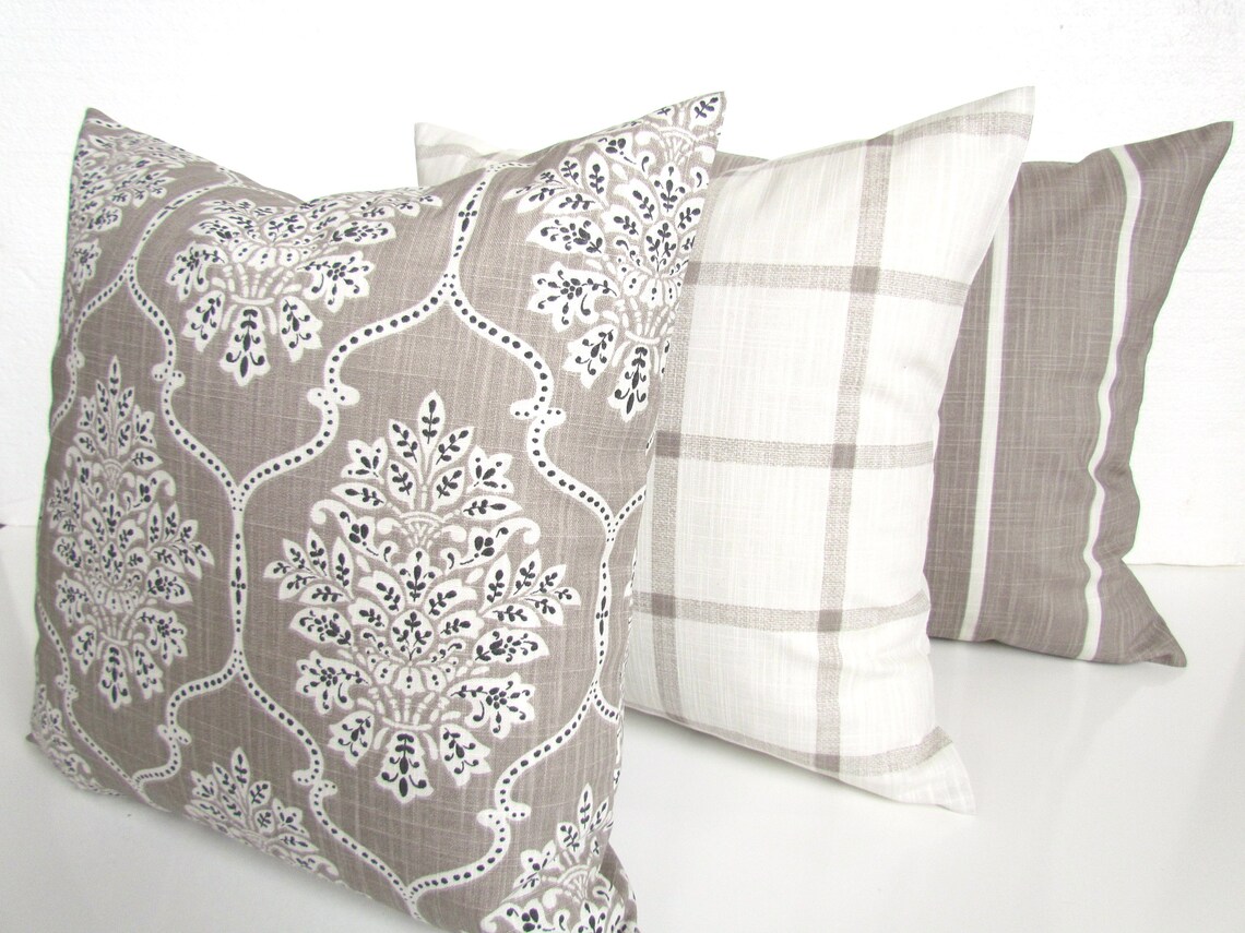 Blue Farmhouse PILLOWS Dark Blue Pillows Farmhouse Pillows Etsy