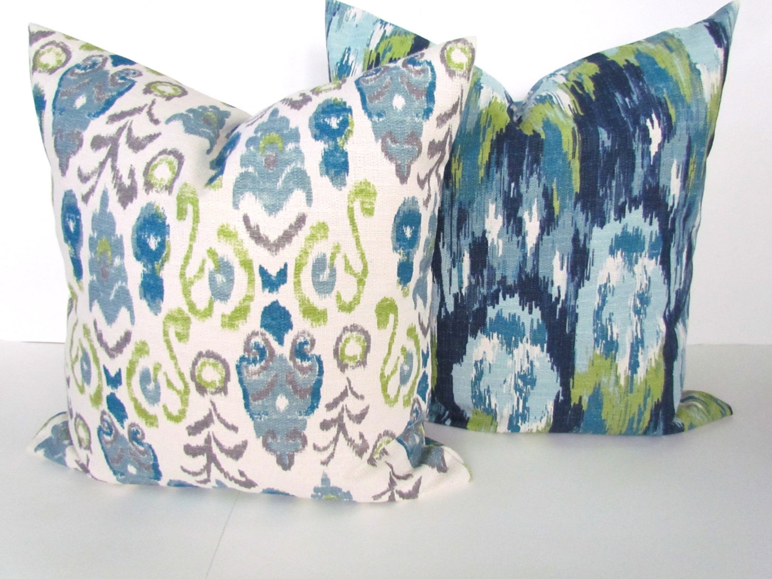 TURQUOISE Pillows Teal Pillows Blue Throw Pillow Covers Etsy